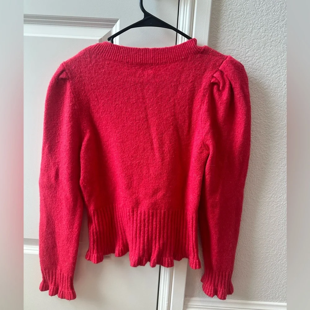 Anthropologie Red Sweater - Picture 2 of 4